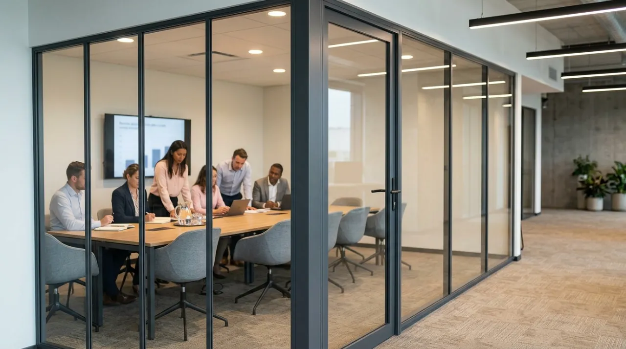 glass meeting room